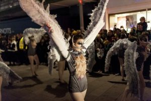 You will find lots of daring costumes - like this one - at the most popular festivals in Brazil.